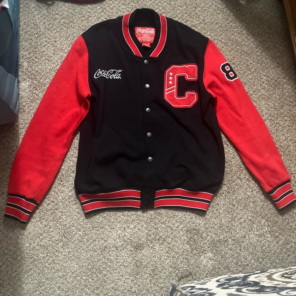 Vintage Coca-Cola Bomber Jacket Size Small Coke Coat